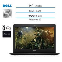 2020 Newest Dell Inspiron 14 inch Laptop, Intel Core i5-1035G4 (Up to 3.7GHz) 10 Geneartion, 8GB RAM, 256GB SSD, HDMI, WiFi, Intel UHD Graphics, Bluetooth, Windows 10 w/HESVAP Accessories