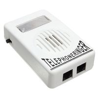 Dikley Socket Loud Telephone Ring Speaker Ringtone Amplifier 95db Volume Enhancer with Strobe Light for Landline Telephone