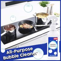 Multi-Surface Cleaner，Kitchen Grease Cleaner Multi-Purpose Foam Cleaner All-Purpose Bubble Cleaner，Removes Grease Grime Baked on Food，Non-Toxic & Grease-Free (1 x Bubble Cleaner)