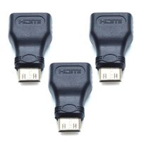 Dasunny Mini HDMI Adapter Mini HDMI to HDMI Adapter, 3 Packs