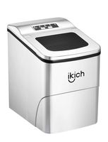 IKICH Portable Ice Maker Machine for Countertop, Ice Cubes Ready in 6 Mins, Make 26 lbs Ice in 24 Hrs with LED Display Perfect for Parties Mixed Drinks, Electric Ice Maker 2L with Ice Scoop and Basket