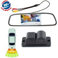 Auto Wayfeng WF 2in1 Car Reverse Parking Camera with Radar Sensor & 4.3" LCD Rear View Monitor