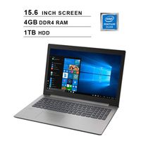 Lenovo IdeaPad 330 Newest 15.6 Inch Flagship Premium Laptop - Intel Pentimum N5000 Up to 2.7GHz, Intel UHD 605, 4GB DDR4 RAM, 1TB HDD, WiFi, Media Card Reader, DVD-RW, HDMI, Windows 10