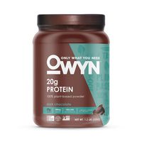 OWYN Only What You Need 100% Vegan Plant-Based Protein Powder, Dark Chocolate, Dairy Free, Gluten Free, Soy Free, Allergy Friendly, Vegetarian, 1.17 lb Tub, 1Count