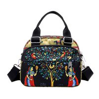 Fashionhe Crossbody Bag Women Casual Shoulder Bag Printed Handbag Outdoor Backpack Hiking Daypacks(Multicolor-C)
