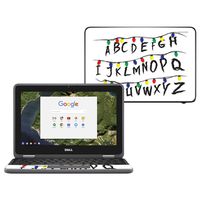 MightySkins Skin Compatible with Dell Chromebook 11" 3180 - Stranger Alphabet | Protective, Durable, and Unique Vinyl Decal wrap Cover | Easy to Apply, Remove, and Change Styles | Made in The USA
