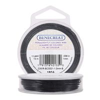 BENECREAT 18-Gauge Tarnish Resistant Black Wire, 33-Feet/11-Yard