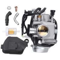 Carburetor for Honda Rancher 350 TRX350FE TRX350FM 4x4 2004 2005 2006 ATV Replacement Carb Assembly w/Fuel Filter Bolts