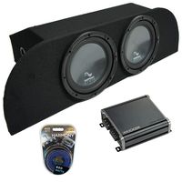 Compatible with 2003-2008 Nissan 350Z Coupe Under Strut Harmony R104 Dual 10" Sub Box & CXA400.1