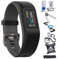 Garmin Vivosport Smart Activity Tracker + Buil-in GPS (Slate, L) 010-01789-12 + 7-Piece Fitness Kit