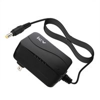 icv 12V 2A Wall AC Adapter 5.5mm x 2.5mm / 5.5mm x 2.1mm Charger for the Led Strip, Led string lights, Wireless Router, ADSL Cats, HUB, Switches, Security Cameras, Audio/Video Power Supply