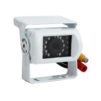 ATian High Definition 18 LEDs Car Rear View Camera Waterproof Night Vision Reverse Parking Video Backup Camera for Truck, Trailer, Bus, RV and Car (White)