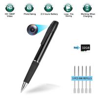 Hidden Camera - Spy Camera - Mini Spy Camera LKcare 1080p HD Spy Camera Pen 2.5 Hours Video Taking Battery Life with 32GB Memory for Business Conference and Security