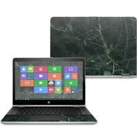 Mightyskins Skin Compatible with Hp Pavilion X360 14" (2017) - Green Marble | Protective, Durable, and Unique Vinyl Decal Wrap Cover | Easy to Apply, Remove, and Change Styles | Made in The USA