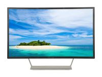 HP Pavilion 32" QHD LED Monitor, 16:9 Aspect Ratio, 2560x1440 Resolution, 1 DisplayPort 1.2, 2 HDMI - Black with Silver Stand