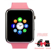 Amazqi Smart Watch, Smartwatch Phone with Camera TF Card Pedometer SIM Card Slot Music Player Compatible for IOS IPhone (Partial Functions) and Android Phone Samsung HUAWEI LG Sony for Women Girl Teen