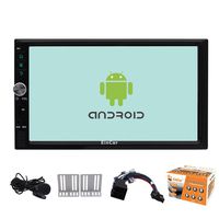 Upgrade EinCar Car Stereo 7'' HD Touch Screen Android 6.0 Quad Core Car GPS Navigaton Radio Receiver Double Din Car Entertainment System Support AM/FM/RDS/Bluetooth/Mirrorlink with External Microphone