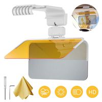 Polarized Sun Visor Sunshade Extender for Car, 360° Rotatable Anti-Glare Car Sun Visor Protects, HD Automotive Sun Protection Visors for Dusk, Foggy, Snowy, UV Rays, Ideal for Car, Trucks, SUVs, RVs