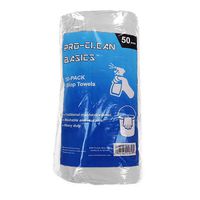 Pro-Clean Basics A21838 Reusable Cotton Shop Towels, 100% Cotton, 10" x 12", White, Bale of 2,500