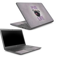 Mightyskins Skin Compatible with Hp Chromebook 14 G5 - Pug Life | Protective, Durable, and Unique Vinyl Decal Wrap Cover | Easy to Apply, Remove, and Change Styles | Made in The USA