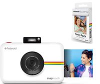 Polaroid Snap Touch Instant Digital Camera (White) with 20 Sheets Zink Paper.