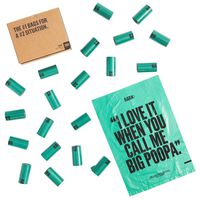 BarkBox 300 ct. Dog Waste Poop Bags, 3 Patterns/Roll, Environment-Friendly, Leak-Proof, Durable, Unscented - Pug Life