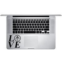I Love Mandalorian Vinyl Sticker Laptop Keyboard Inside Corner iPhone Cell Decal (3.5" Wide)