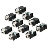 uxcell 10 Pcs DIP PCB Mount 11 Pins Female 3.5mm Stereo Audio Jack Socket