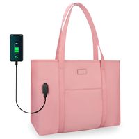 Laptop Tote Bag for Women,15.6in Work Tote Bag Purse with Multiple Compartments