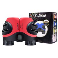 Luwint 8 X 21 Kids Binoculars for Bird Watching, Watching Wildlife or Scenery, Game, Mini Compact and Image Stabilized, Best Gifts for Children (Red)