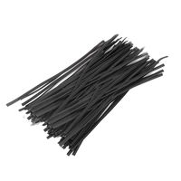 Tangser Plastic Black 6" Twist Ties,Cable Ties,Bag Ties 500 Pcs for Bags, Gardening Tools or Christmas Tree（6 inch, Black）