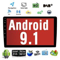 Android 9.1 10.1 Inch Touch Screen 2Din Car Multimedia Radio GPS Navigation in-Dash Car Stereo MP5 Player Autoradio with WiFi Bluetooth USB OBD (2G RAM+16G ROM)