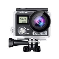 OGL 4K WiFi EIS Sports Action Camera Waterproof Ultra HD Remote, 100Ft Underwater 2" LCD with 2 Rechargeable Batteries & Mounting Accessories Kits (Upgraded 24MP 128GB 170° Wide Angle)