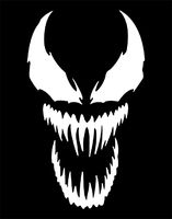 ShopForAllYou Stickers & Decals (Matte White) Venom Vinyl Decal Sticker Laptop Helmet Car Truck Window