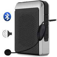 UeeVii Voice Amplifier Portable Wireless Personal Speaker 30W 4000mAh Rechargeable with Microphone Headset Support TF Card Flash Disk Music Play FM Radio Recorder for Classroom Teachers Tour Guide