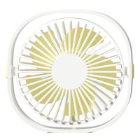 Fine Small Personal USB Desk Fan,3 Speeds Portable Desktop Ultra-Quiet Table Cooling Fan Powered 360° Rotatable Handheld Fan,for Home Office Car Outdoor Travel (White)
