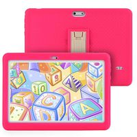 Tagital T10K Kids Tablet 10.1 inch Display, Kids Mode Pre-Installed, with WiFi, Bluetooth and Games, Quad Core Processor, 1280x800 IPS HD Display (Pink)