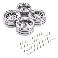 4PCS 6 Colors 1/10 Simulated Climbing Car 1.9 Inch Metal Lock Tire Wheel Weighted Wheel Aluminum Wheels Rims for 1/10 RC Crawler Axial SCX10 SCX10 II 90046 Traxxas TRX4 D90 Alloy 1.9 Beadlock