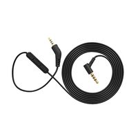 Replacement Audio Cable Cord Inline Microphone Remote Volume Control for Bose QuietComfort 3 QC 3 QC3 Headphones, Compatible with iOS Android System - Black Mic