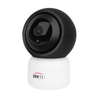 JINTU Home Security Camera, 1080P Smart WiFi Camera Work with Alexa,Google, Pan/Tilt/Zoom, Motion Detection, Night Version, 2-Way Audio for Home/Office/Baby/Pet Indoor Surveillance System