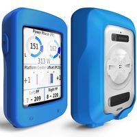 TUSITA Case for Garmin Edge Explore 820 - Silicone Protective Cover - GPS Bike Computer Accessories (Blue)