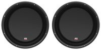 (2) MTX 3512-04S 12" 1200 Watt Shallow Car Audio Subwoofers Slim Subs SVC 4-ohm