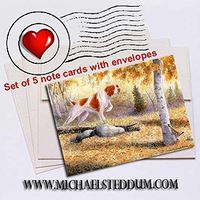 Michael Steddum Grouse Scent Brittany Note Card Set