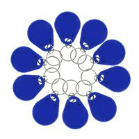 HFeng 13.56MHz UID Changeable Keyfobs Token MF 1k NFC Tag Rewritable RFID Writable Access Control Key Card Used to Copy/Clone Card (50)