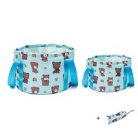 2 Pack Outdoor Portable Collapsible Water Bucket Camp Fishing Travel Picnic Wash Basin (4)