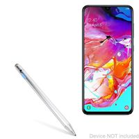 Samsung Galaxy A70 Stylus Pen, BoxWave [AccuPoint Active Stylus] Electronic Stylus with Ultra Fine Tip for Samsung Galaxy A70 - Metallic Silver