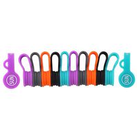 SUNFICON 10 Pack Cable Clips Organizers Magnetic Cable Clips Earbuds Cords Winder Bookmark Clips Whiteboard Noticeboard Fridge Magnets USB Cable Manager Keeper Wrap Ties for Home Kitchen Office School