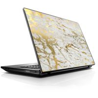 15 15.6 inch Laptop Notebook Skin Vinyl Sticker Cover Decal Fits 13.3" 14" 15.6" 16" HP Lenovo Apple Mac Dell Compaq Asus Acer/Marble White Gold Flake Granite