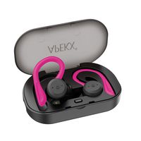 Wireless Headphones, APEKX True Wireless Bluetooth 5.0 Sports Earbuds, IPX7 Waterproof Stereo HiFi Sound, Built-in Mic Earphones with Charging Case (Pink)