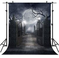 Nightmare Before Christmas Halloween Theme Backdrop Background for Photography Zombie Themed Party Supplies Baby Shower Party Decorations 034